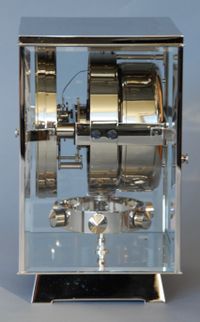 M203 Nikkel art deco JL Reutter vier glazen Atmos klok - afbeelding 4