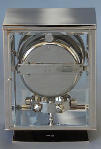 M203 Nikkel art deco JL Reutter vier glazen Atmos klok - afbeelding 6