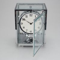 M212  Chromen Atmos klok, Reutter no 5184, 5 glazen - afbeelding 2