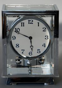 M212  Chromen Atmos klok, Reutter no 5184, 5 glazen - afbeelding 4
