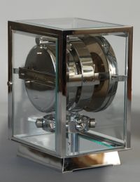 M212  Chromen Atmos klok, Reutter no 5184, 5 glazen - afbeelding 8