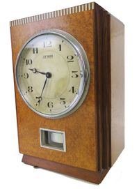 M217 Wooden Atmos clock, amboyna veneers, J.L. Reutter, model LG I, No 144 - image 2