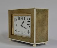 C23 IMPORTANT CLEMENT ROUSSEAU SHAGREEN CLOCK - image 4