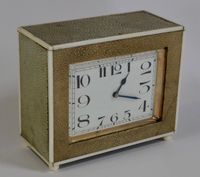 C23 IMPORTANT CLEMENT ROUSSEAU SHAGREEN CLOCK - image 5