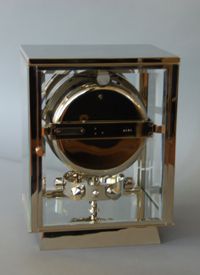 M219 Nikkel art deco JL Reutter vier glazen Atmos klok - afbeelding 3