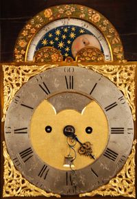 br06 Dutch table clock with date and moon phase indication - image 5