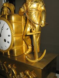 m46 Nice French empire mantle clock - image 3