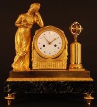 M40 French mantle clock 'La Liseuse' - image 2
