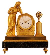 M40 French mantle clock 'La Liseuse' - image 1
