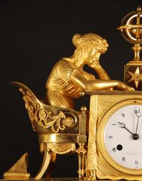 M63 French mantle clock ‘La leçon d’Astronomie’ - image 4