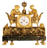 M63 French mantle clock ‘La leçon d’Astronomie’ - image 1