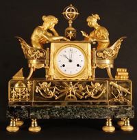 M63 French mantle clock ‘La leçon d’Astronomie’ - image 2