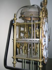 LA02 French 3 Bell Quarter striking lantern clock - image 3