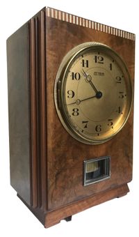 M238 Wooden Atmos clock, walnut veneers, J.L. Reutter, model LG I, No 602 - image 3