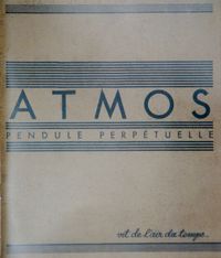 Herdruk Reutter Atmos pendule brochure met toevoegingen - afbeelding 1