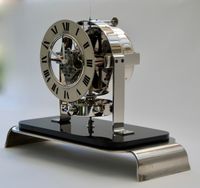 M229 Atmos clock PO1, skeleton dial and glass dome, Reutter nr. 3200, France ca. 1930. - image 4