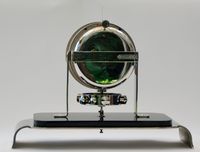 M229 Atmos clock PO1, skeleton dial and glass dome, Reutter nr. 3200, France ca. 1930. - image 5