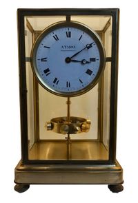 M247 Large Reutter gilt brass Atmos K1, no 547, 5 glasses, France circa 1930. - image 1