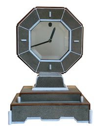 m255 Mystery clock with shagreen and bone - image 1