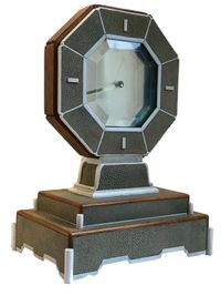 m255 Mystery clock with shagreen and bone - image 2