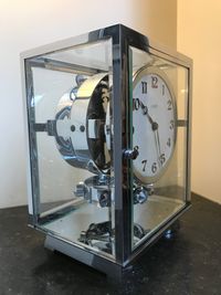 M267 Chrome plated art deco J. L. Reutter five-glass Atmos clock - image 3