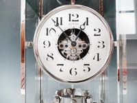 M269 Giant atmos clock, nickel, Art Deco design, J. L. Reutter numbered 6179, France ca. 1935. - image 2