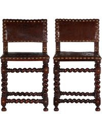Een Paar Louis XIII Stoelen - afbeelding 2