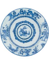 A Blue and White ‘Chinoiserie’ Dutch Delft Large so Called ‘Cardinal’ Charger - image 1