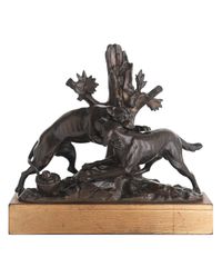 18th Century Bronze Sculpture of Two Fighting Dogs, Naturalistically Modeled - image 1