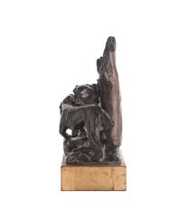 18th Century Bronze Sculpture of Two Fighting Dogs, Naturalistically Modeled - image 4