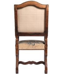 A Good Pair of Gobelin Upholstered Walnut Louis XIV Arm Chairs - image 6
