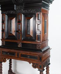 A Rare Dutch XVIIth. Century Cabinet-on-Stand. A so-called   “Kraamkamerkast” - image 7