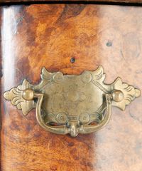 A Dutch Louis XV Burr-Walnut Display Cabinet - afbeelding 5