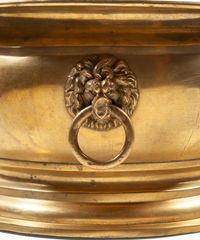A Large Baroque Brass Wine Cistern with Handles - image 3
