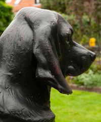 A Pair of French Life-Size Models of Hounds Entitled 'Deux Chiens Assis' - image 10