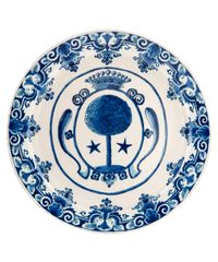 Pair Blue and White Orangist Dishes, so called 'Pannekoekjes' - afbeelding 3