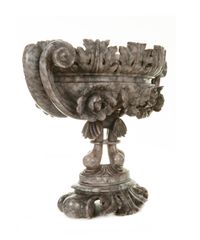 A Grey Alabaster Oval Coupe - image 2