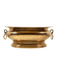 A Large Baroque Brass Wine Cistern with Handles - image 1
