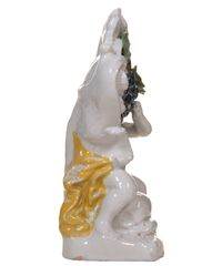 A Schrezheim Faïence Statuette Representing the 'Autumn' - afbeelding 3