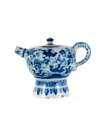 A Blue and White Small Pot and Cover in Dutch Delftware - image 2
