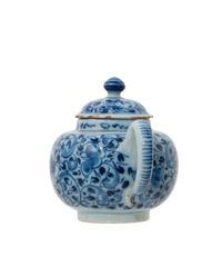Dutch Delft Blue and White Teapot and Cover - image 3