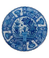A Blue and White Delft Earthenware ‘Kraak’-Style Charger - image 1