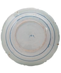 A So Called 'Tea Tree' Charger in Delft Earthenware - image 2