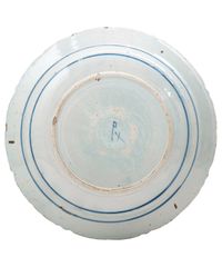 A So Called 'Tea Tree' Charger in Delft Earthenware - image 2