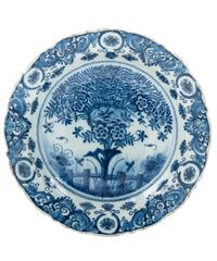A So Called 'Tea Tree' Charger in Delft Earthenware - image 1