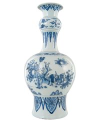 Een Driedelig Blauw - Wit Kaststel in Delfts Aardewerk - afbeelding 7