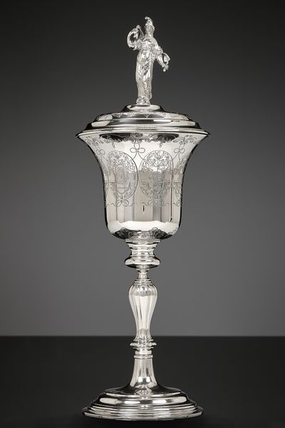 Dutch silver guild goblet of the Schiedam Skippers’ Guild
