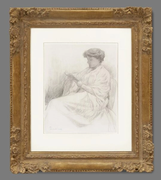 THÉO VAN RYSSELBERGHE (1862-1926) – LAURE FLÉ LISANT - afbeelding 2