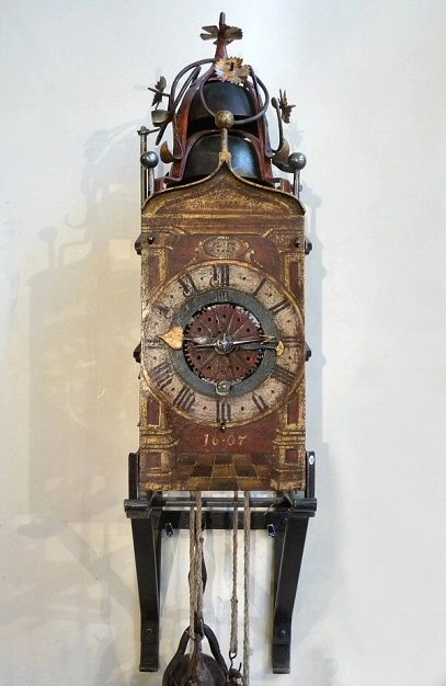 A gothic iron clock with foliot, South Germany, dated 1607. - image 5