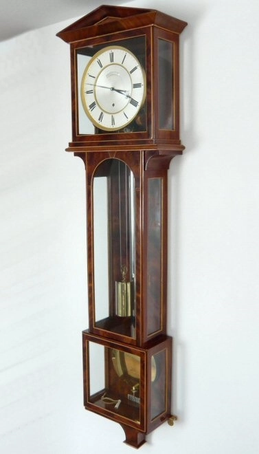 Elegante Wiener Regulator-Pendeluhr, 'Ph. Happacher in Wien', 1 Monat, ca. 1820. - image 6